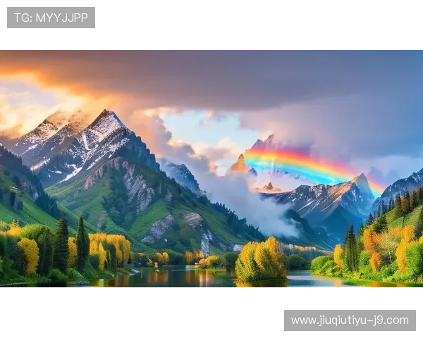 云开时节，风云变幻，天边出现美丽的彩虹象征希望与梦想的实现